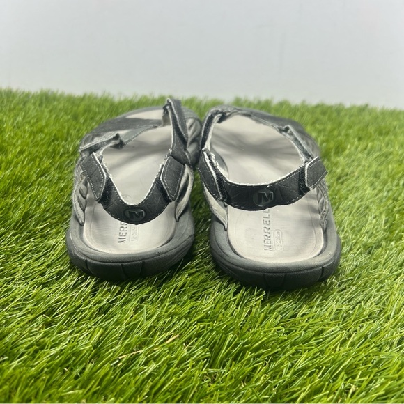 Merrell Women’s Sandals Size 6 Gray Leather Hiking Outdoor Slingback - Picture 4 of 9